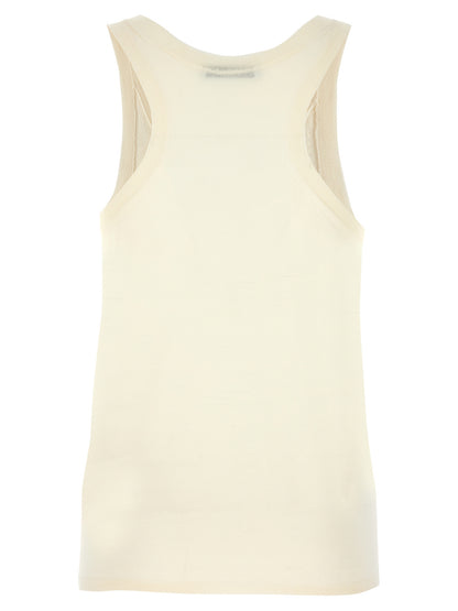 White Cashmere Tank Tops