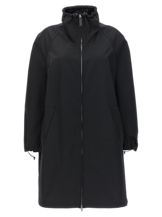 Black Polyester Parka