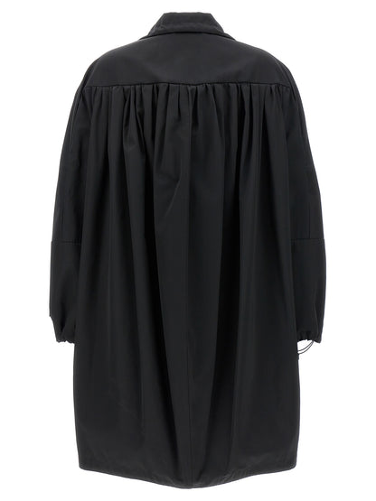 Black Polyester Parka