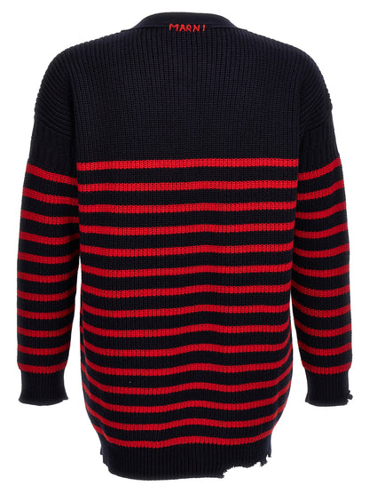 Multicolor Virgin Wool Cardigan