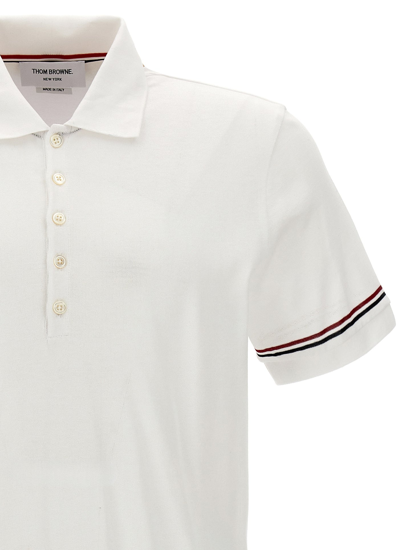 White Cotton Polo Shirt