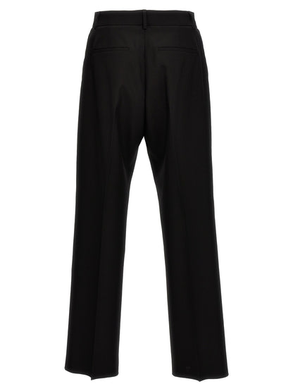 Black Virgin Wool Dress Pants