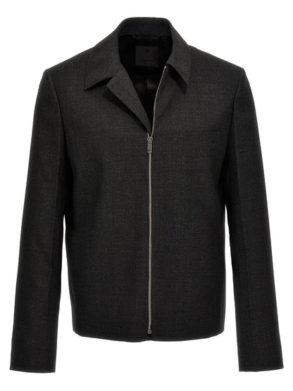 Gray Virgin Wool Jacket