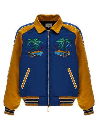 Multicolor Polyester Bomber