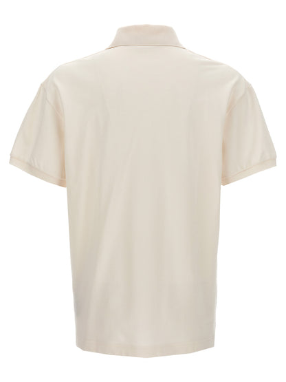 White Polyester Polo Shirt