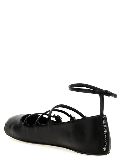 Black Calfskin Ballet Flats