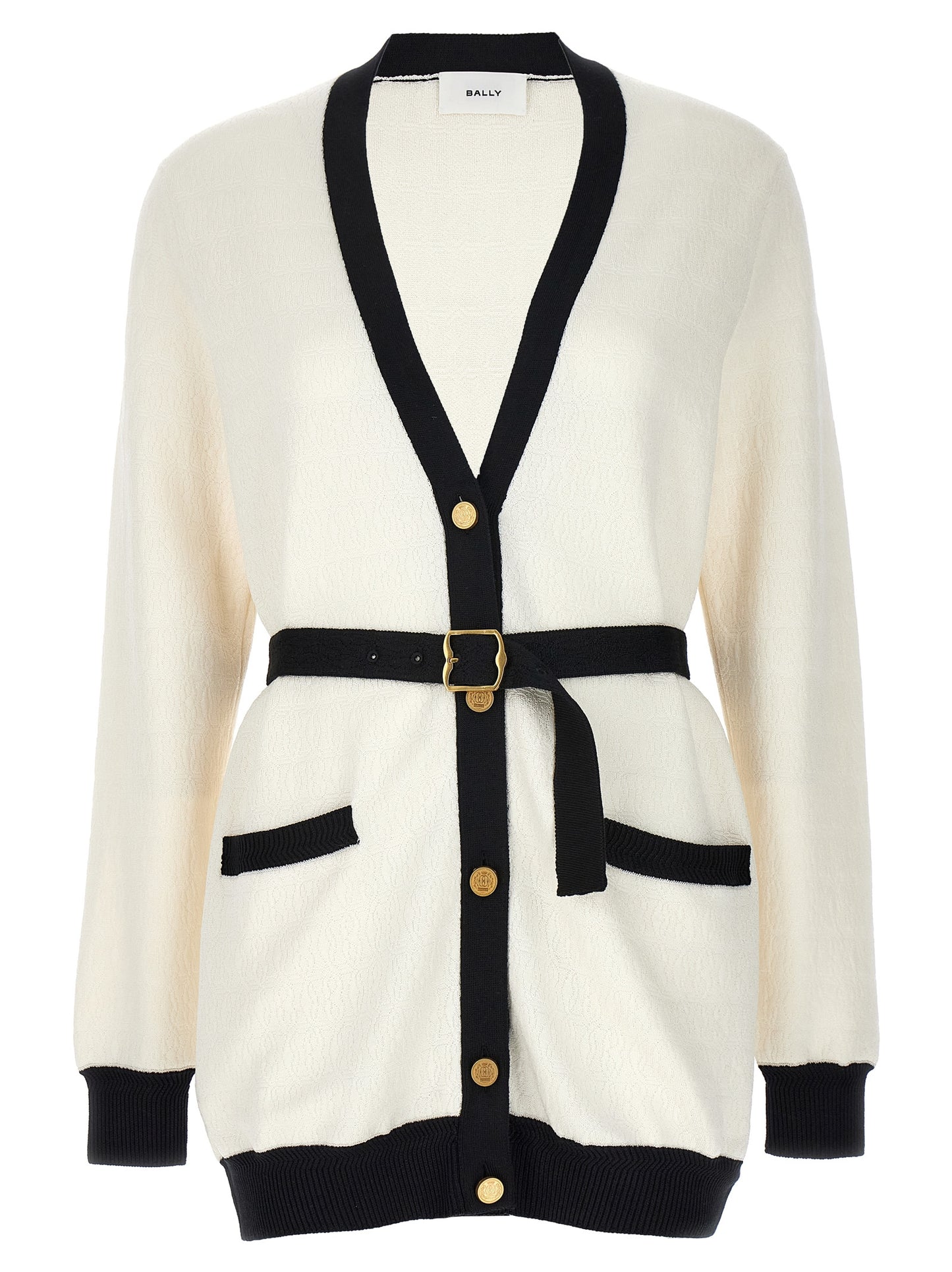 Bicolor Viscose Cardigan