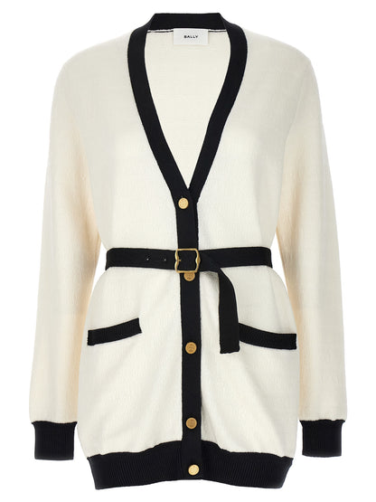 Bicolor Viscose Cardigan