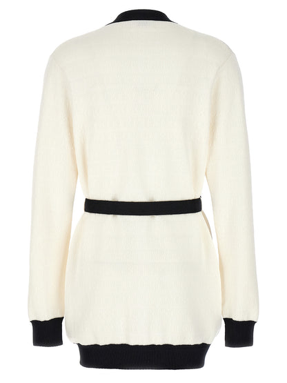 Bicolor Viscose Cardigan