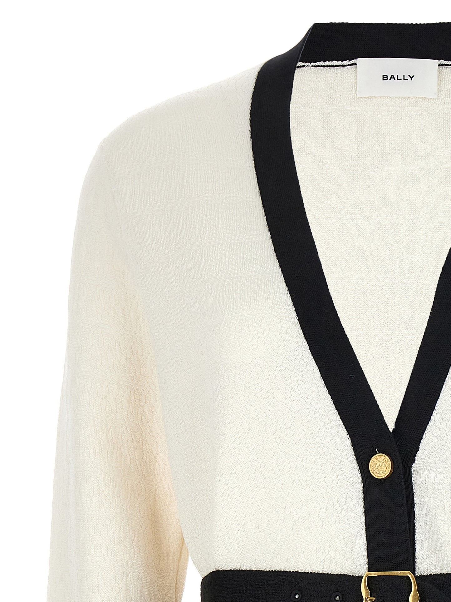 Bicolor Viscose Cardigan