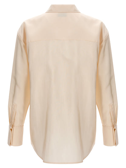 Beige Acetate Blouse