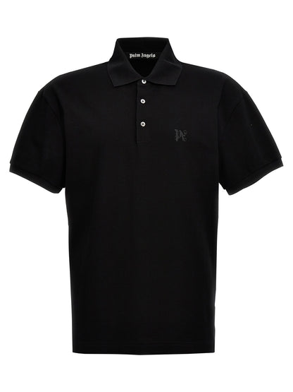 Black Polyester Polo Shirt