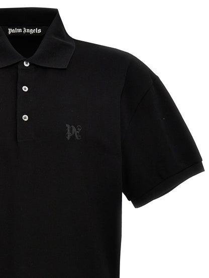 Black Polyester Polo Shirt