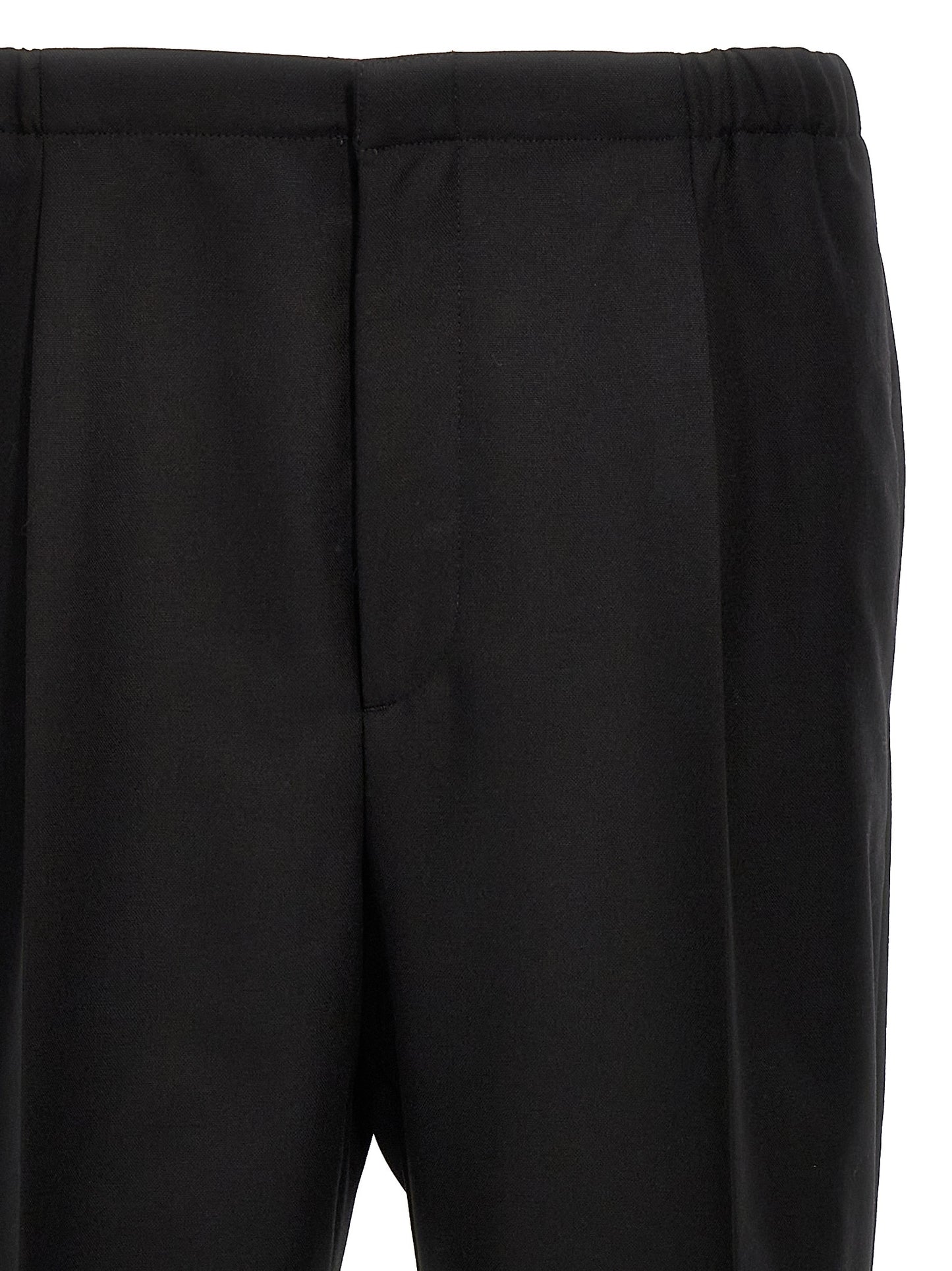 Black Virgin Wool Dress Pants
