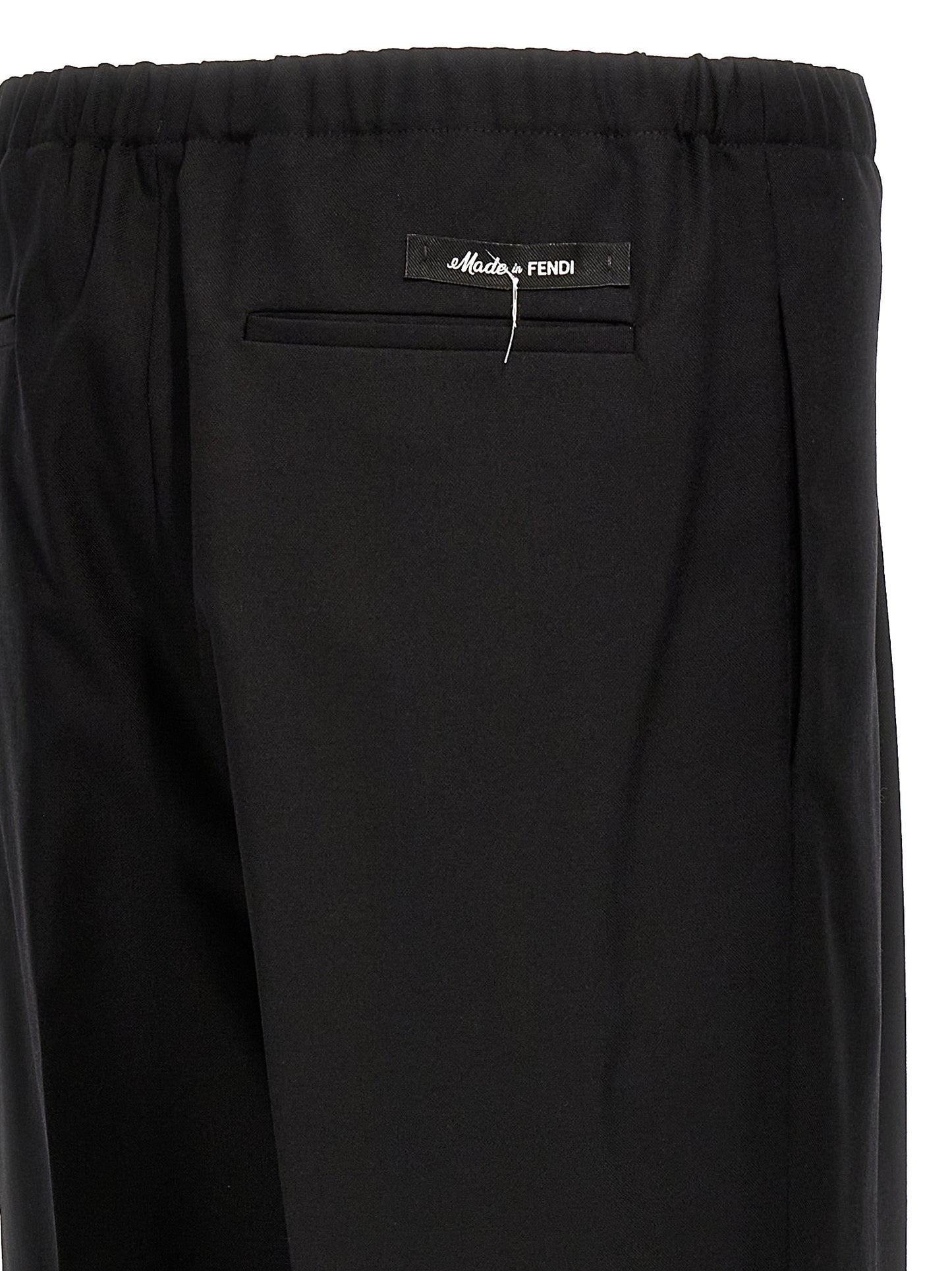 Black Virgin Wool Dress Pants