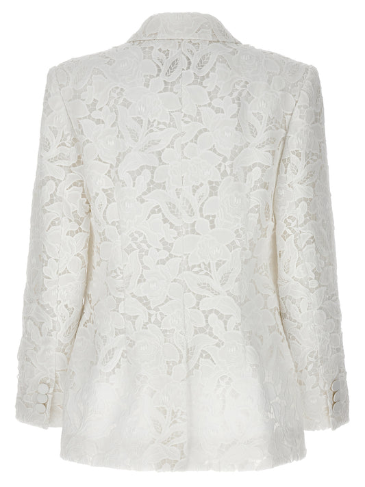 White Polyester Blazer