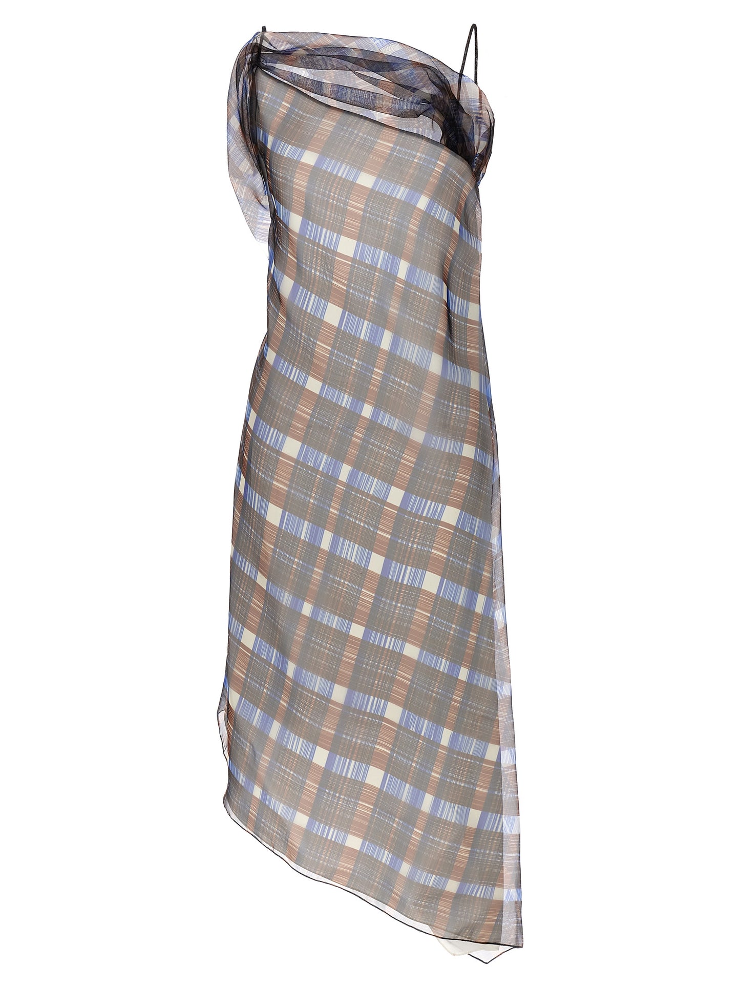 Multicolor Polyester Midi Dress