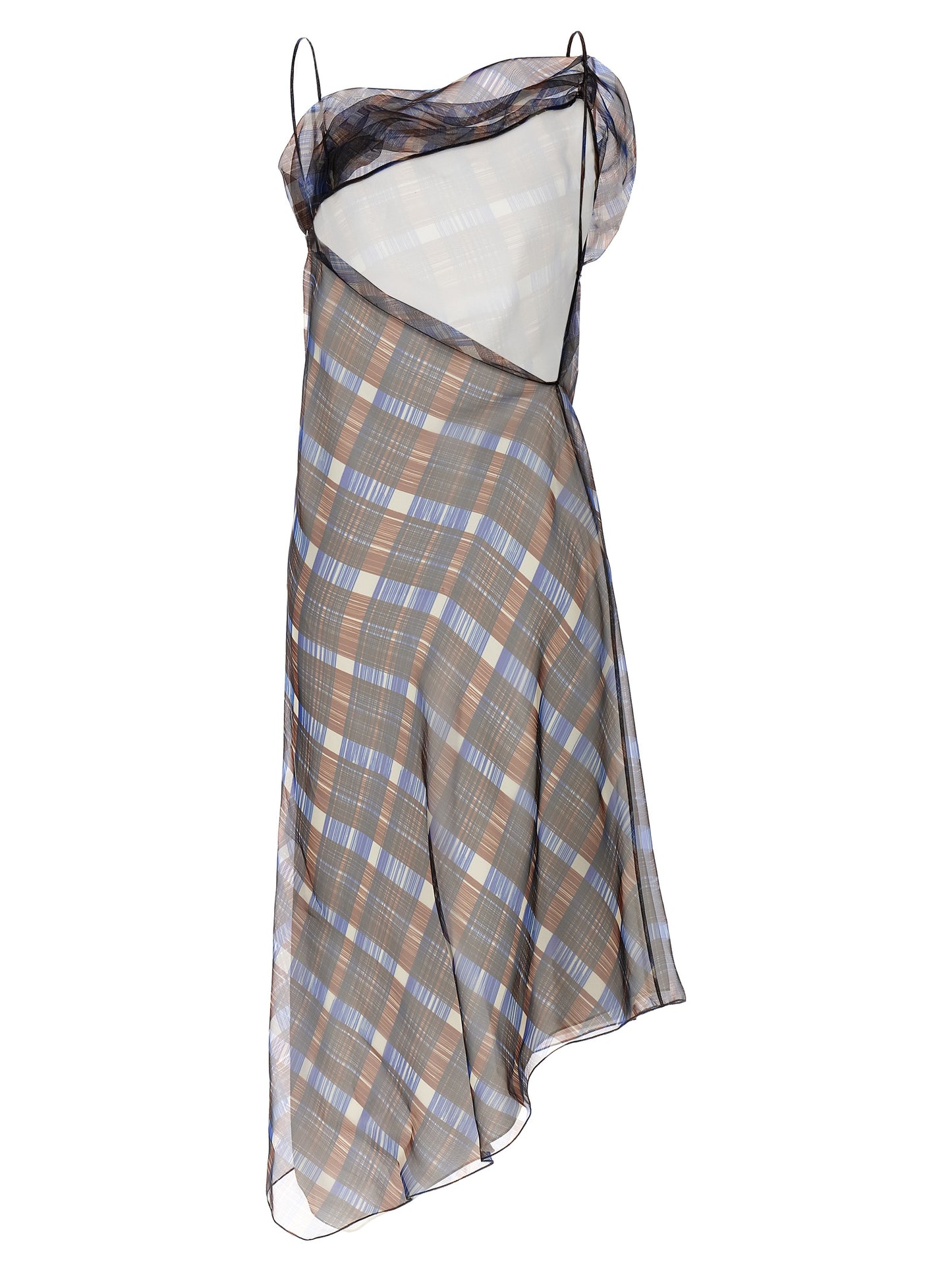 Multicolor Polyester Midi Dress