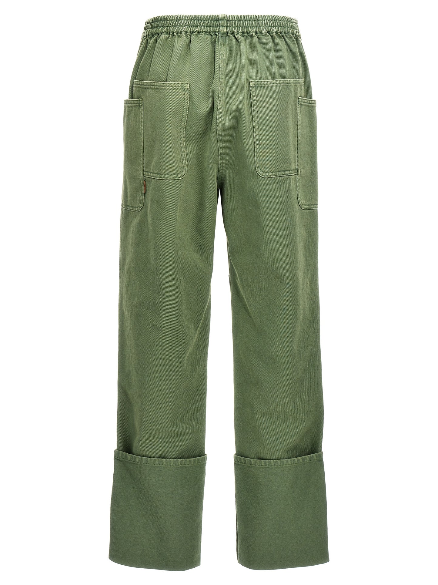 Bicolor Cotton Casual Pants