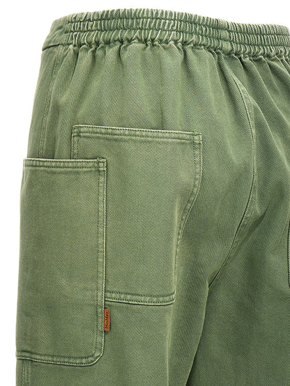 Bicolor Cotton Casual Pants