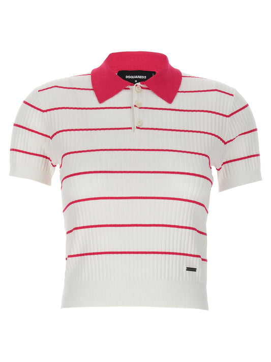 Multicolor Viscose Polo Shirt