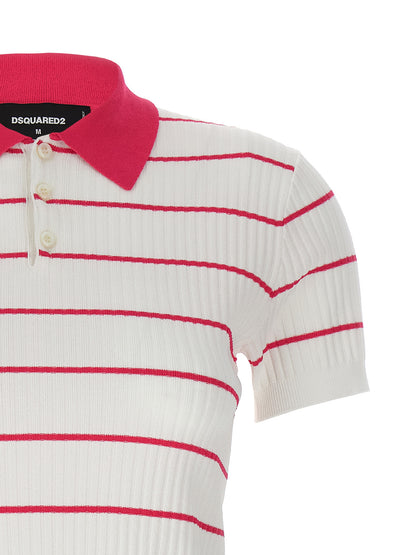 Multicolor Viscose Polo Shirt