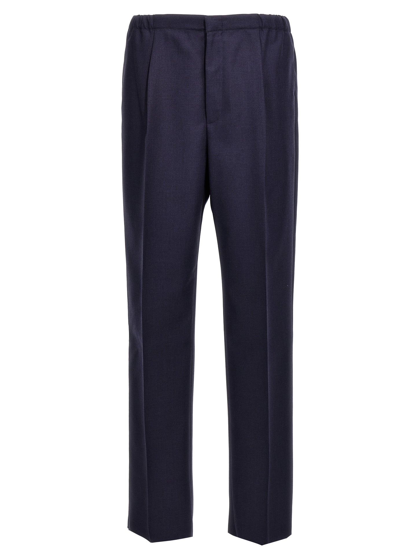 Blue Virgin Wool Pants