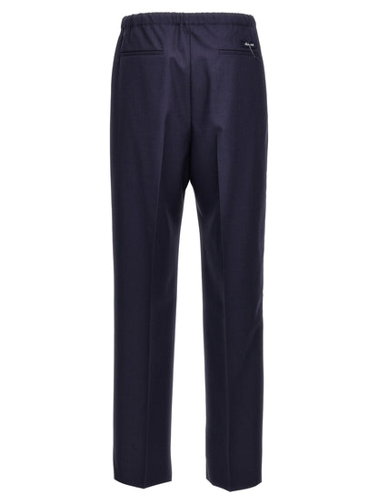 Blue Virgin Wool Pants