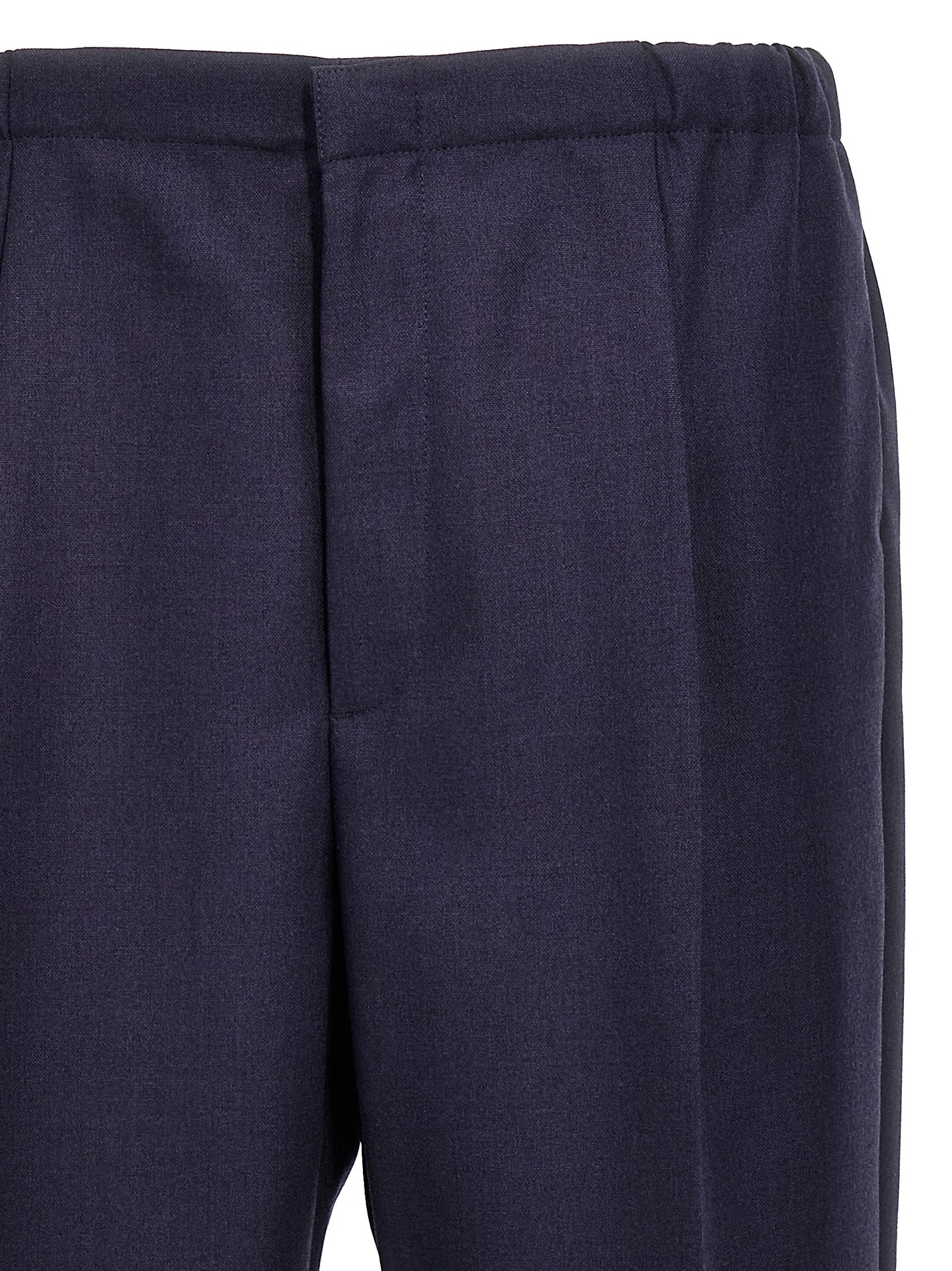Blue Virgin Wool Pants