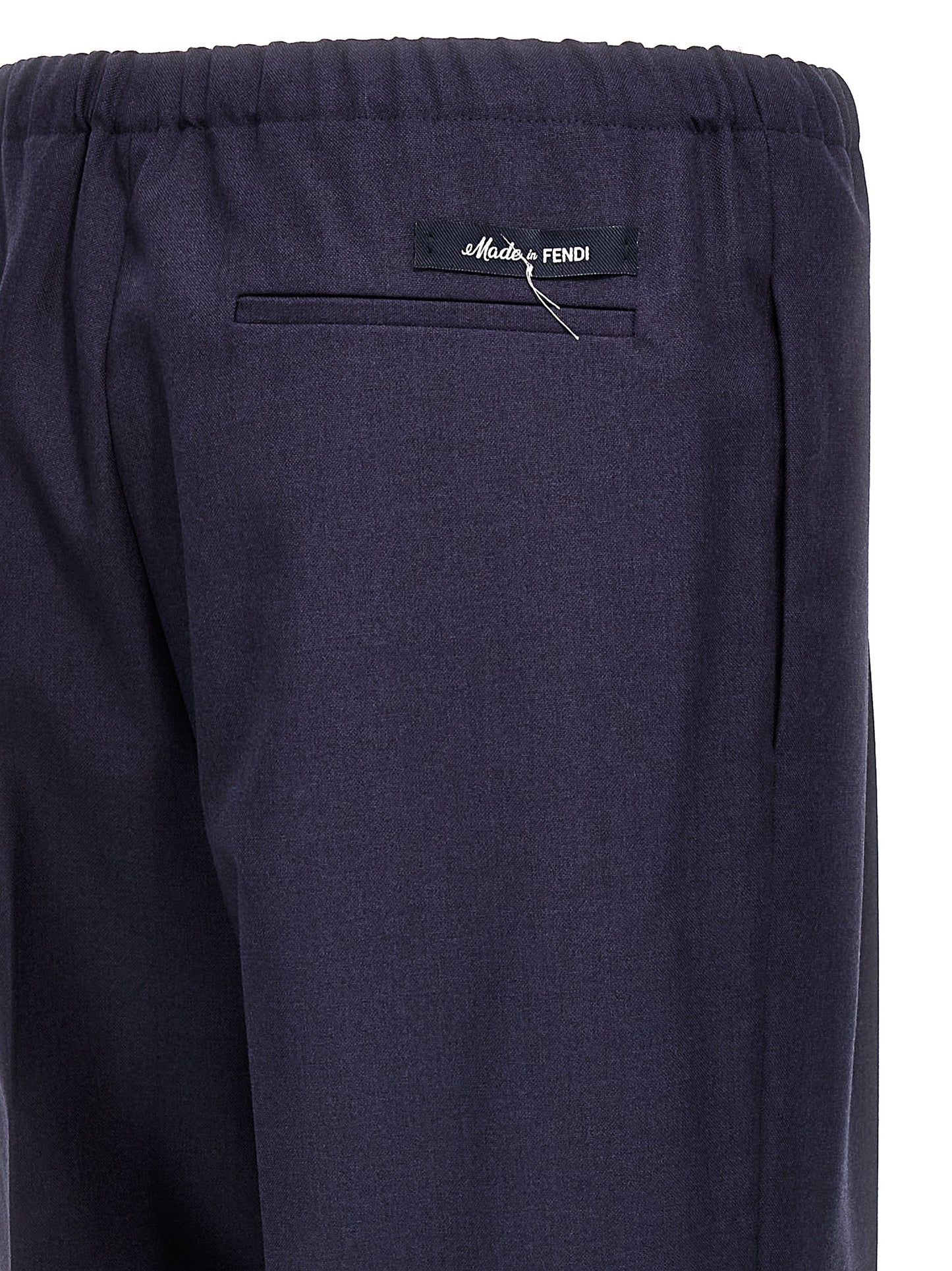 Blue Virgin Wool Pants
