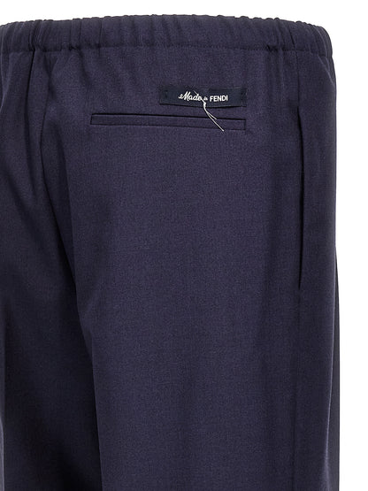 Blue Virgin Wool Pants