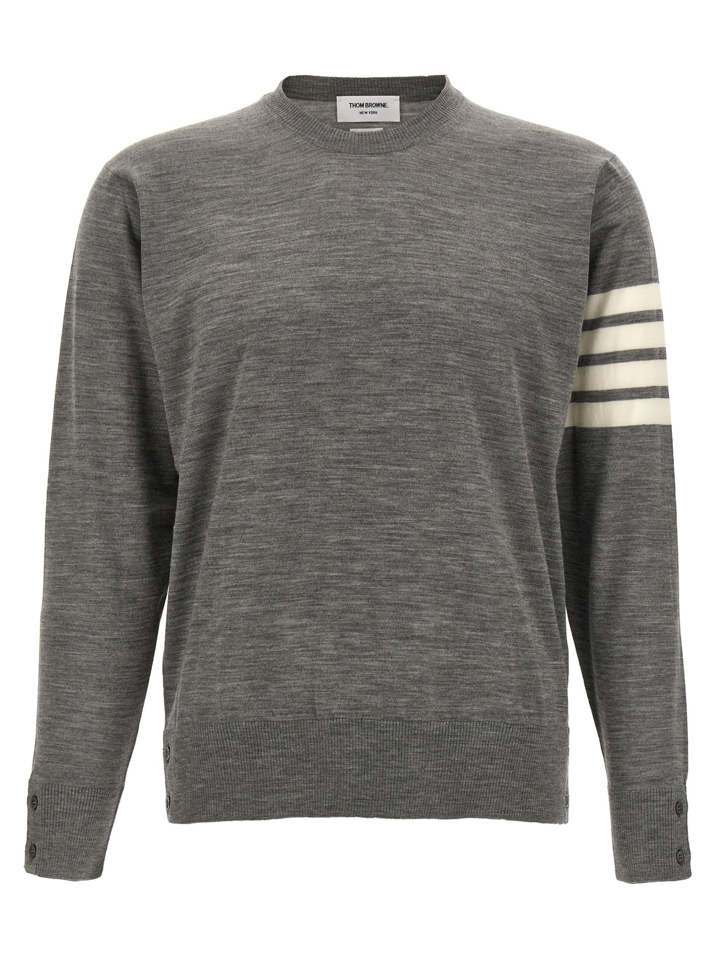 Gray Virgin Wool Cardigan