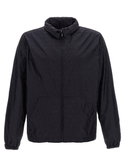 Blue Polyamide Shell Jacket