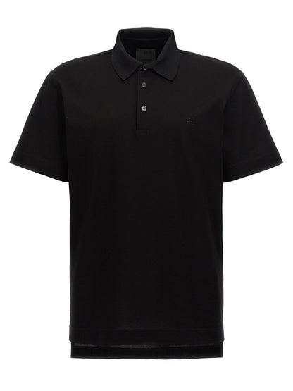 Black Cotton Polo Shirt
