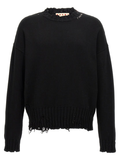 Black Cotton Cardigan