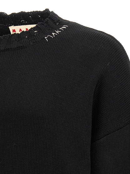Black Cotton Cardigan