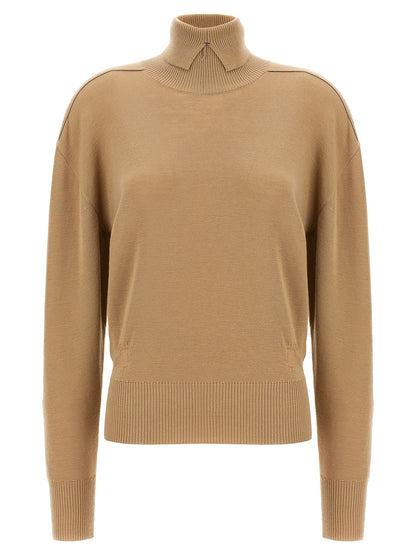 Beige Wool Cardigan