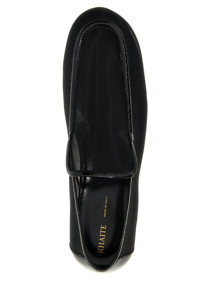 Black Polyamide Slip-On Loafers