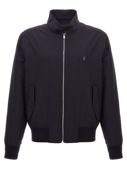 Blue Elastane Bomber