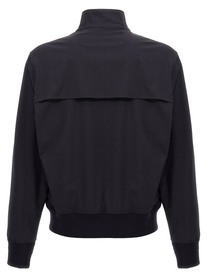 Blue Elastane Bomber