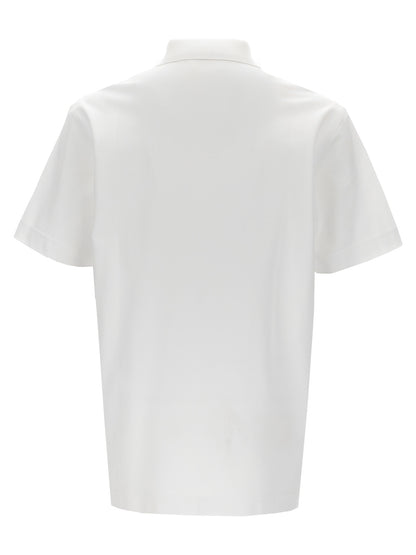 White Cotton Polo Shirt