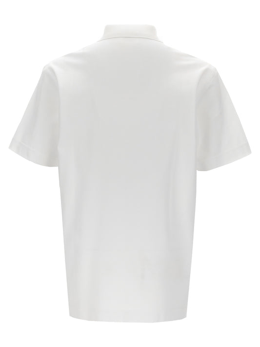 White Cotton Polo Shirt