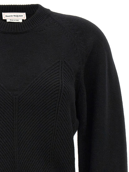 Black Wool Cardigan