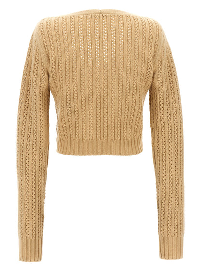 Beige Wool Cardigan