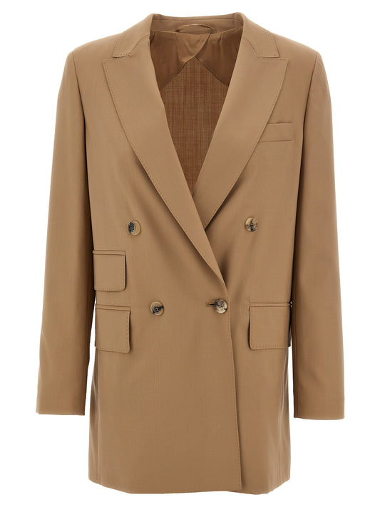 Beige Virgin Wool Blazer