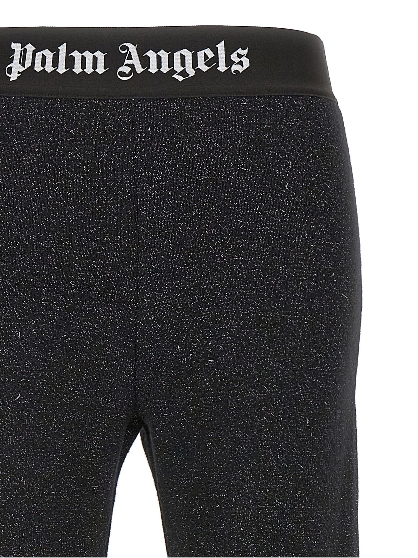 Black Viscose Flared Pants