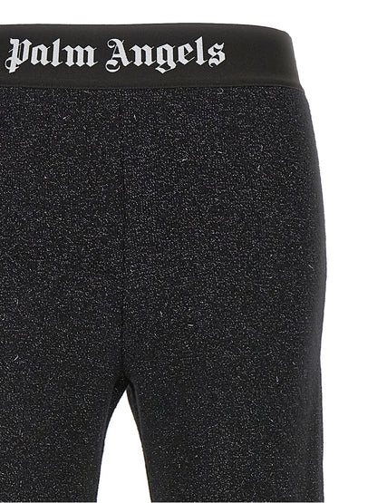 Black Viscose Flared Pants