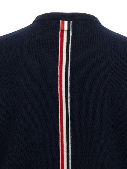 Blue Virgin Wool Cardigan