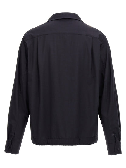 Blue Elastane Blouse