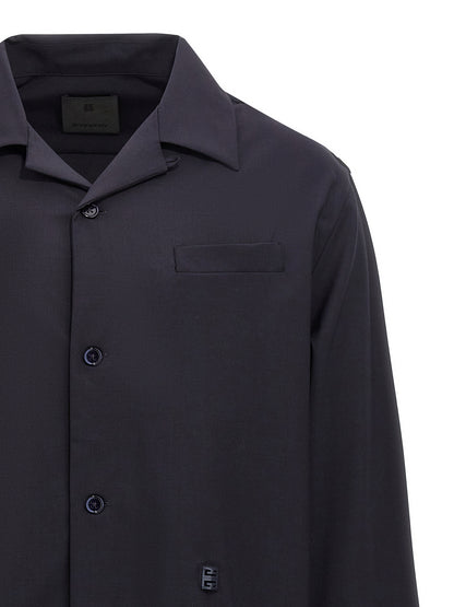 Blue Elastane Blouse